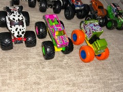 Hot Wheels Monster Truck 1/64 Lot of 8 Used