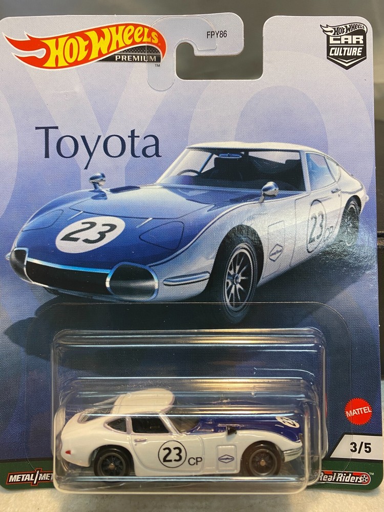 1/64 HOT WHEELS REAL RIDERS TOYOTA SERIES TOYOTA 2000 GT #23 3/5