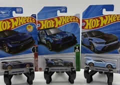 Hot Wheels Ford Mustang Lot of 3, Ford Mustang GTD/Ford Mustang Mach E 1400 (TH)