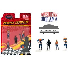 AMERICAN DIORAMA 1/64 DIECAST FIGURES SET GRID GIRLS AD-2406