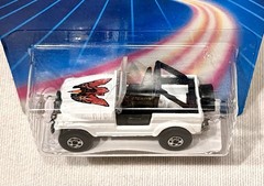 1980’s Hot Wheels Trailbuster Jeep CJ-7 White w/ BW MOC No. 3953