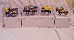 4 pc. set MINT New in Boxes Tonka Crane Backhoe Dump Truck Bulldozer Maisto 2001