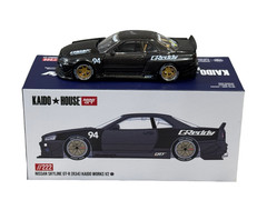 Kaido House Nissan Skyline GT-R (R34) Kaido Works GReddy V2 Black Carbon 1/64