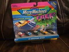 Micro Machines #5 European Sport – With 4 (Four) Very Rare Mini Micros, Perfect!