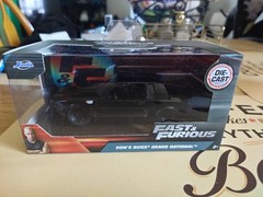 JADA FAST & FURIOUS DOM’S BUICK GRAND NATIONAL BLACK PAINT 1/32 SCALE DIECAST