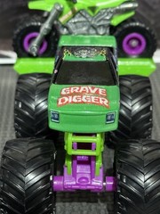 Monster Jam Grave Digger Dirtbike Hauler Loose Walmart Truck HTF 1/64 Diecast