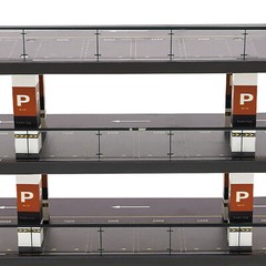 4-Story Diorama 1/64 Car Garage Model Parking Lot Backdrop Display Scene Model