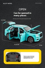 1:32 Rolls Royce Cullinan Alloy Car Model With Light Sounds Children’s Toys
