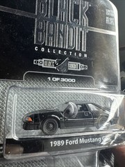 Greenlight Collectibles Black Bandit 1:64 1989 Ford Mustang GT 1 of 3000 Made!!