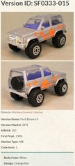 Matchbox 1996 #51 – #MB187 Action System – Ford Bronco II