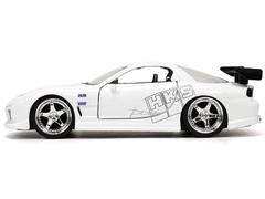 1993 MAZDA RX-7 “HKS” WHITE “FAST & FURIOUS 25 YEARS” 1/32 BY JADA 32588