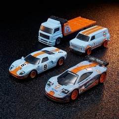 Hot Wheels Premium Diorama Gulf Box Set McLaren F1 GTR Ford GT40
