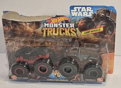 Hot Wheels Monster Trucks Star Wars Demolition Doubles Darth Vader Chewbacca NEW