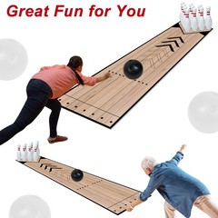 Mini Bowling Set, Indoor & Outdoor Home Bowling Set, Bowling Alley Set with L…