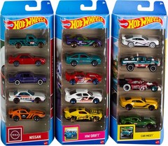 Hot Wheels Cars or Trucks 5 Pack Bundle 3 Themed Sets of 5