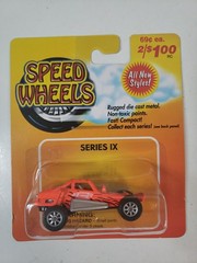 1990’s Speed Wheels Series IX Orange Dune Buggy Free-Rolling Wheels New Sealed
