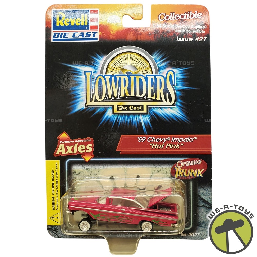 Revell Lowriders Issue 27 Hot Pink’59 Chevy Impala Die-Cast Car NEW