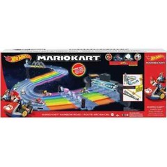 Hot Wheels Mario Kart Rainbow Road Race Track Set | Lights & Sounds | Brand New