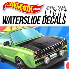 1/64 Scale ’73 HONDA CIVIC Head Tail Light WaterSlide Decal for Custom Hot Wheel