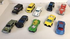 Lot Of 10 Hot Wheels Cars Multi Colored Cars & Trucks Various Models And Years