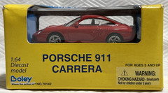 Boley Porsche 911 Carrera 1/64 Scale Diecast Model #70142 Red 2010 New