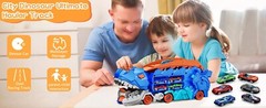 Track Cars Dinosaur Transporter Marble Constructor Fold Sliding Kids Gift Solid