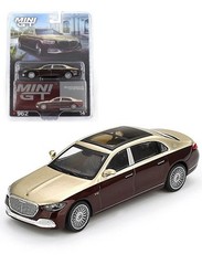 Mini GT 1:64 Mercedes-Maybach S680 Gold / Dark Red Metallic Model MGT00962-P11