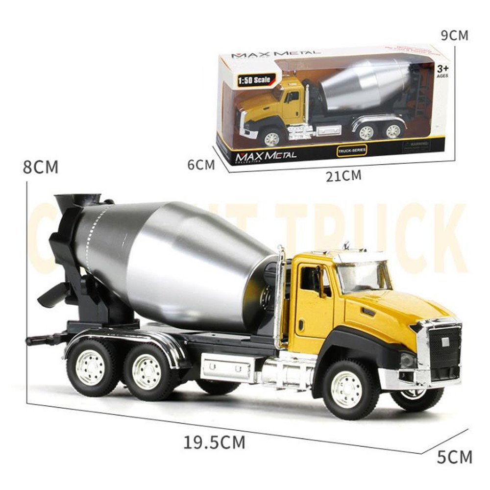Alloy+Plastic Engineering Truck Model Car Diecast Kids Toy Gift Pull Back 1/50