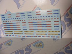 Police Sheriff Highway Patrol Simulated LED Lights 1/64 Water slide Decals