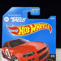 2015 Hot Wheels NFS Nissan Skyline GT-R (R34) Night Burnerz Need For Speed