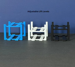 4-Post Car Lift Display for Diecast Cars 1:64 Scale