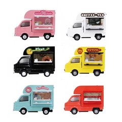 1/64 Food Truck ABS Diorama Car 1 Random Japanese Gashapon Capsule Figure