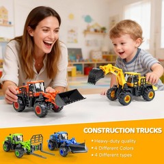 Construction Truck Toys for 3 4 5 6 7 8 Years Old Boys, Truck Vehicles Sand S…