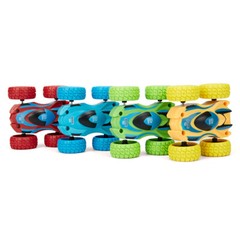 Set of 4 Double-sided Stunt Flip Inertia Powered Car Toys Vehicle 360 Rotation