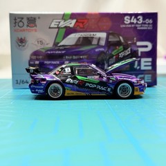 XCartoys Pop Race 1:64 Evangelion EVA Type-01 Pandem Silvia S13 Diecast S43-06