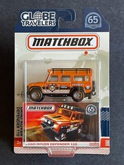 Matchbox 2017 Globe Travelers Land Rover Defender 110 – Real Rubber Tires