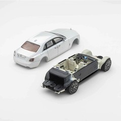 ROLLS ROYCE GHOST SECOND GEN SERIES II WHITE 1/64 DIECAST CAR BY KING MODEL KM