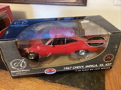 1:18 1967 Chevrolet Impala SS Red 427 by RC Ertl for Supercar Collectibles