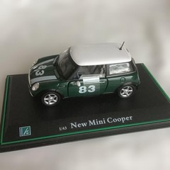 Mini Cooper 1/43 Scale Model Green White 83 Display Collectible Used