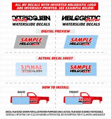 Custom White Toner Universal WaterSlide Decal 1/64 Scale For Hot Wheels _ 01