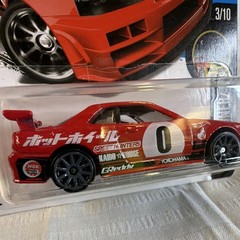 Hot Wheels Night Burnerz Nissan Skyline GT-R (R34) Red Diecast 1/64 NFS 3/10