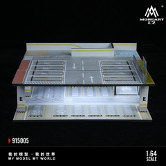 Diorama 1:64 Garage Scene Model with LED Lighting Parking Lot Display Case US