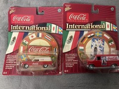 Johnny Lightning Coca-Cola International 1964 Ford Falcon 1977 Ford Van Lot Of 2