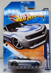 Hot Wheels Chevrolet Camaro Convertible Concept 2010 HW Performance/Malaysia