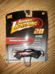 UH Johnny Lightning 1/64 2.0 2010 Dodge Challenger R/T Black with Flames Sealed