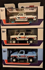 🔥New 2026 M2 Machines 1976 Chevy K-10 4×4 Trucks, Spirit of 76 W/Chase Lot Of 3
