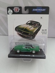 M2 Auto-Drivers R75 21-13 1969 Chevrolet Camaro SS RS Green – CHASE 1/750