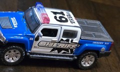 4.25″ Tonka Maisto Hummer Blue 1/47 HT3 2009 Hasbro 4 Door Sheriff #61 Truck