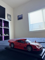 Maisto 1:18 Mercedes-Benz CLK-GTR Street Version Red Diecast SE Special Edition