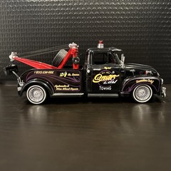 Vintage 2003 Jada Street Low 1953 Chevrolet 3100 Tow Truck Nice Cables/Paint